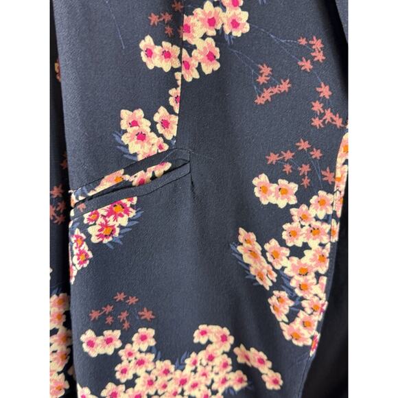 Cynthia Rowley Floral Blazer, Blue Multi, Sz: M, 70-03 - Picture 4 of 15